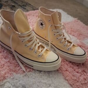 Converse High-Top Sneakers in Cream